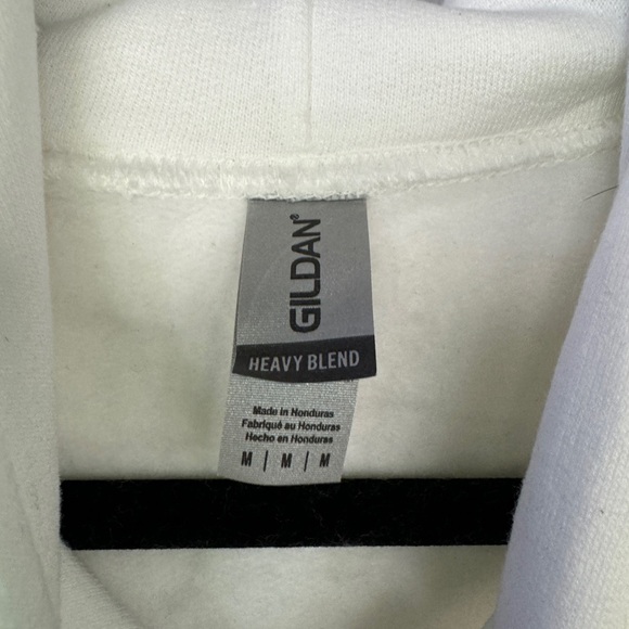 NWT 1989 Taylor Swift White Hoodie Pullover TS Album print Size Medium Swiftie - Picture 4 of 4